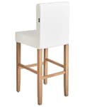 Miniatyrbild 5 av 10: Set med 2 MADISON barstolar i ekoläder, off-white, Lumarko!