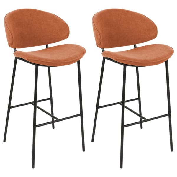 Set med 2 KIANA barstolar Orange Lumarko!