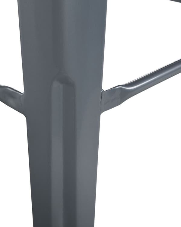 Set med 2 barstolar CABRILLO Metallgrå Lumarko!