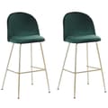 Miniatyrbild 1 av 9: Set med 2 ARCOLA barstolar Emerald Velvet Lumarko!