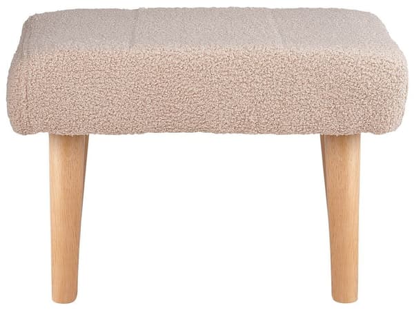 Beige boucle skammel TAKOMA Lumarko!