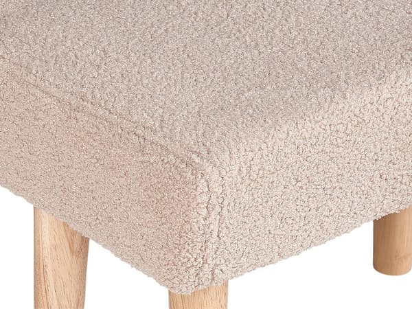 Beige boucle skammel TAKOMA Lumarko!