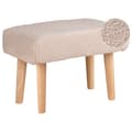 Miniatyrbillede 1 af 9: Beige boucle skammel TAKOMA Lumarko!