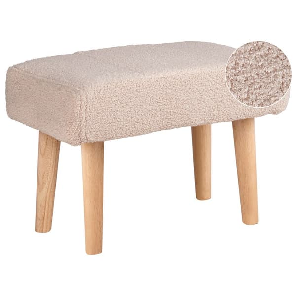 Beige boucle skammel TAKOMA Lumarko!