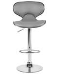 Miniatyrbild 4 av 9: Set med 2 CONWAY barstolar Ecoleather Swivel Grå Lumarko!