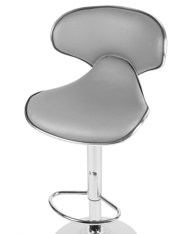 Set med 2 CONWAY barstolar Ecoleather Swivel Grå Lumarko!