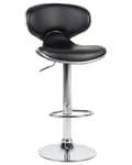 Miniatyrbild 3 av 9: Set med 2 CONWAY barstolar Ecoleather Swivel Svart Lumarko!