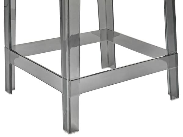 Set med 2 barstolar transparenta svarta WELLINGTON Lumarko!