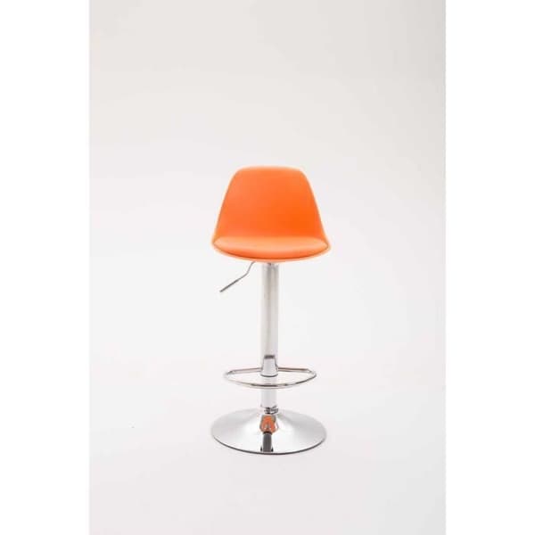 Kiel barpall Läder och plastskal, Orange-Chrome