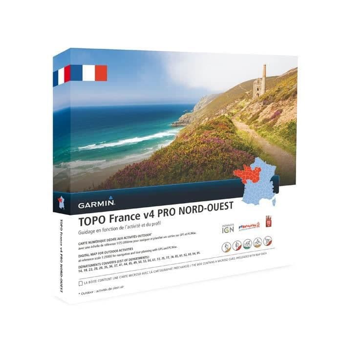 GARMIN Kort Topo Frankrig V5 North-West Pro
