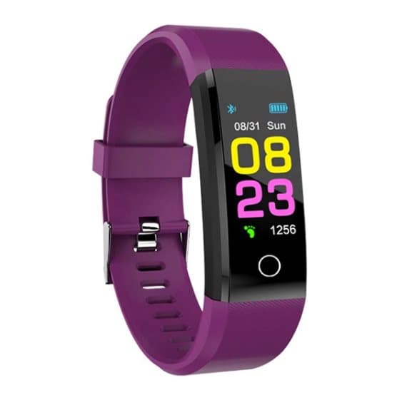 ZAPET Smartwatch Män Kvinnor Hjärtfrekvensmätare Blodtryck Fitness Tracker Smartwatch Sportklocka för ios android + BOX 2020 - Lila