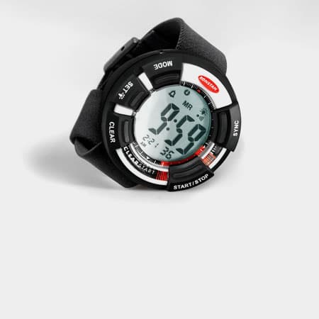 Seglarklocka Ronstan Clear Start Race Timer, digital, Ø65 mm, 5 ATM, svart