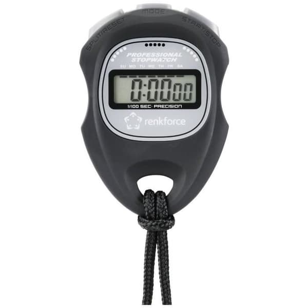 Digital timer - RENKFORCE - WT-034 - Oval shape - Black - Adult