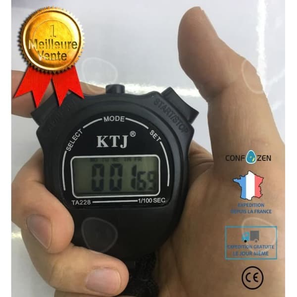 CONFO® TA228 Stoppur - Sporttävlingsstoppur - Kronograf - Stoppur