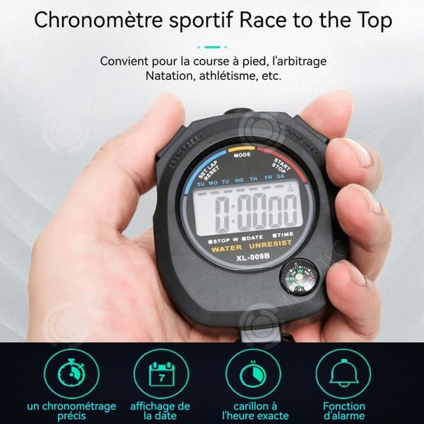 INN Chronometer Timer 82x62x24mm Precision timing Praktisk design Levereras med snöre Med kompass
