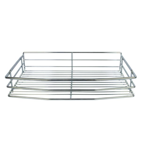 Højre Udtrækkelig Hyldeenhed med 4 Kurve i Rustfrit Stål 90-100 cm Soft Close Til Skabe og Spisekammer Kapacitet: 15-20 kg pr. Kurv Opbevaring