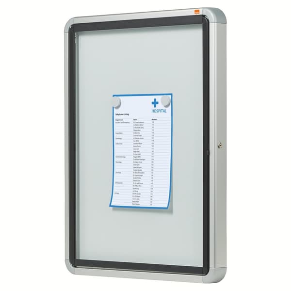 Glasskåp NOBO utomhusbruk magnetisk 4xA4