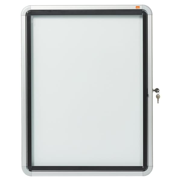 Glasskåp NOBO utomhusbruk magnetisk 4xA4