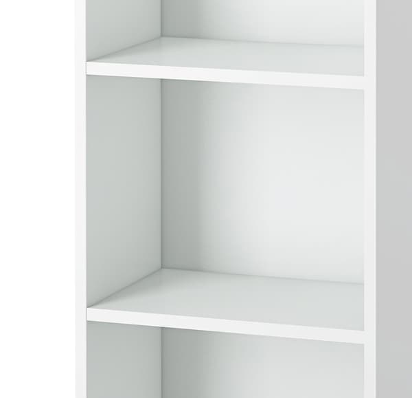 Base bokhylla 2 lösa hyllor 37x26,5, vit.