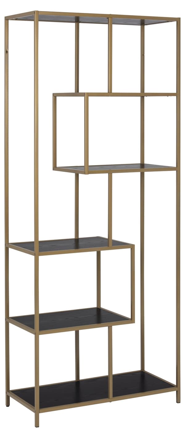 Sea bogreol med 4 hylder sort.