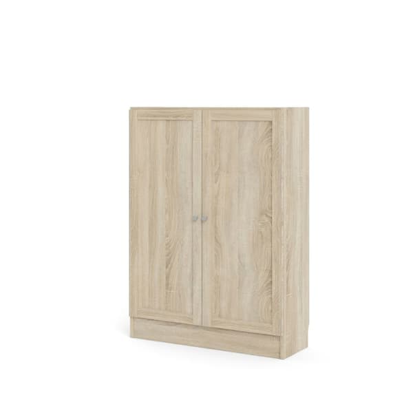 Base reol 2 låger eg struktur dekor.