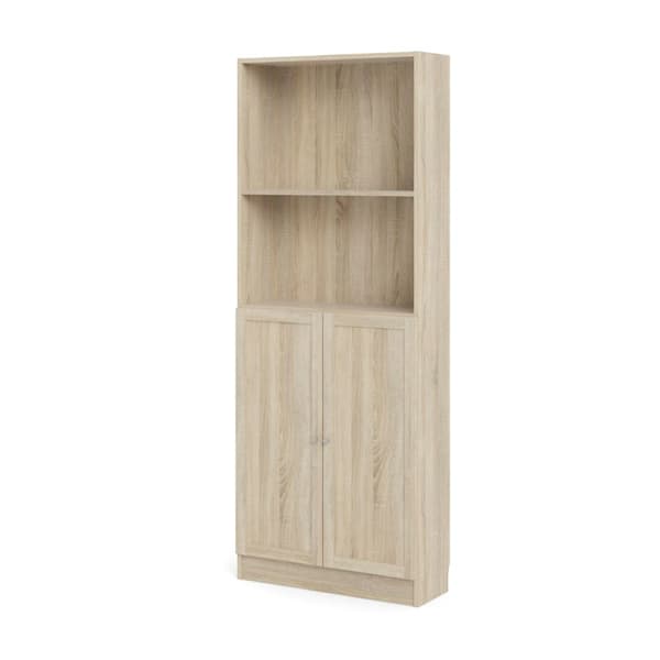 Base reol 1 hylde og 2 låger eg struktur dekor.