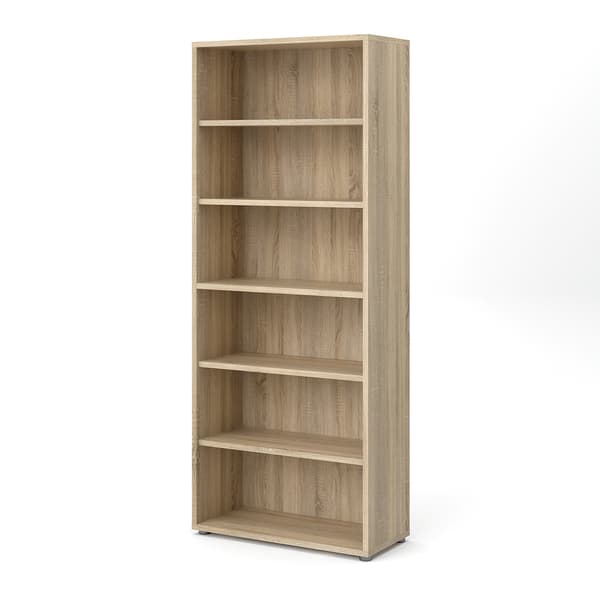 Prisme reol 5 hylder eg struktur dekor.