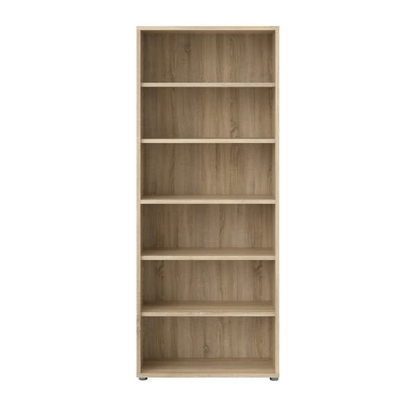 Prisme reol 5 hylder eg struktur dekor.