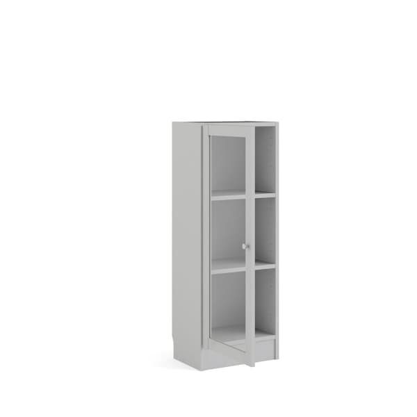 Base reol 1 glassdør hvit.