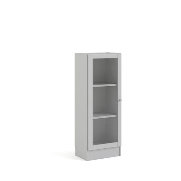 Base reol 1 glassdør hvit.