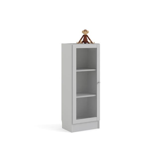 Base reol 1 glassdør hvit.