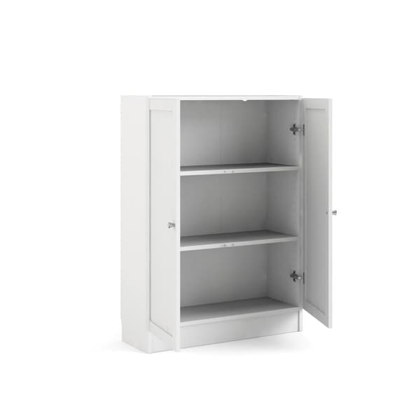 Base reol 2 dører hvit.