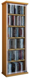 Miniatyrbilde 1 av 2: Classic hylle , CD-stativ, 6 hyller bøk dekor.