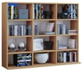 Miniatyrbilde 1 av 4: Megosa Mini hylle 12 rom bøk dekor.