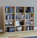 Miniatyrbilde 2 av 4: Megosa Mini hylle 12 rom Sonoma eik dekor.