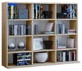 Miniatyrbilde 1 av 4: Megosa Mini hylle 12 rom Sonoma eik dekor.
