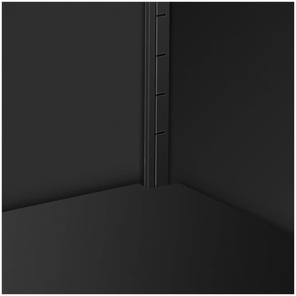 Fromm Starck Låsbart kontorsskåp - 102 cm - 2 hyllor - Mörkgrå