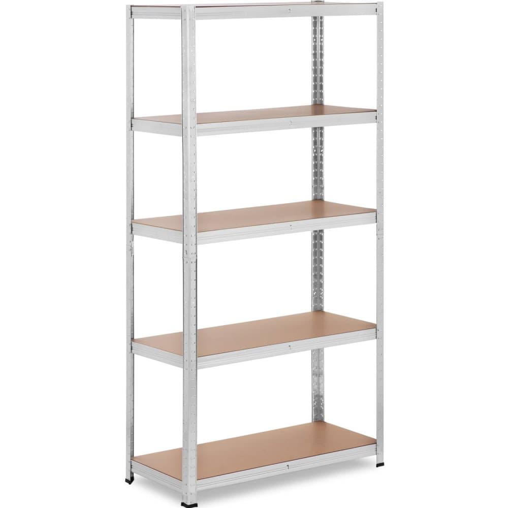 MSW Lagerhylla - 90 x 40 x 180 cm - för 5 x 175 kg - grå