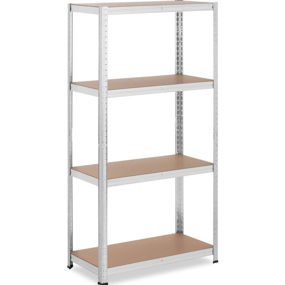 MSW Lagerhylla - 80 x 40 x 160 cm - för 4 x 80 kg - grå