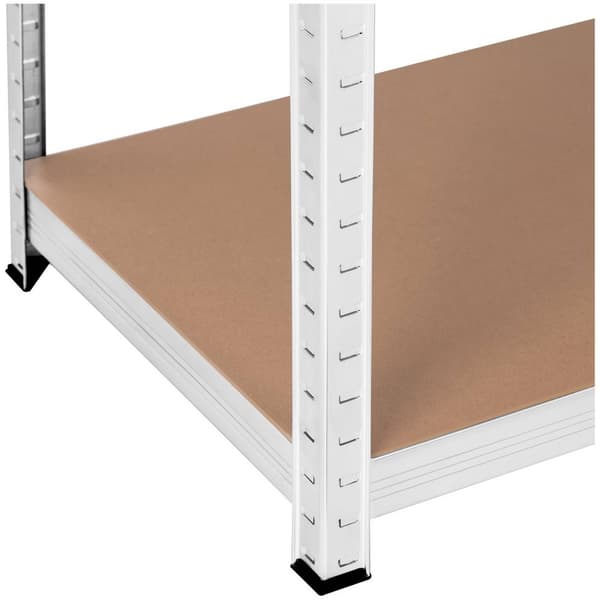 MSW Lagerhylla - 100 x 50 x 200 cm - för 5 x 150 kg - grå