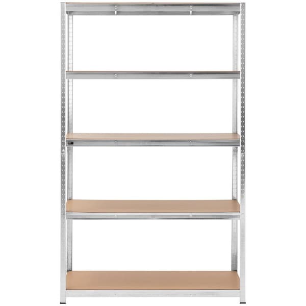 MSW Lagerhylla - 120 x 60 x 200 cm - för 5 x 150 kg - grå