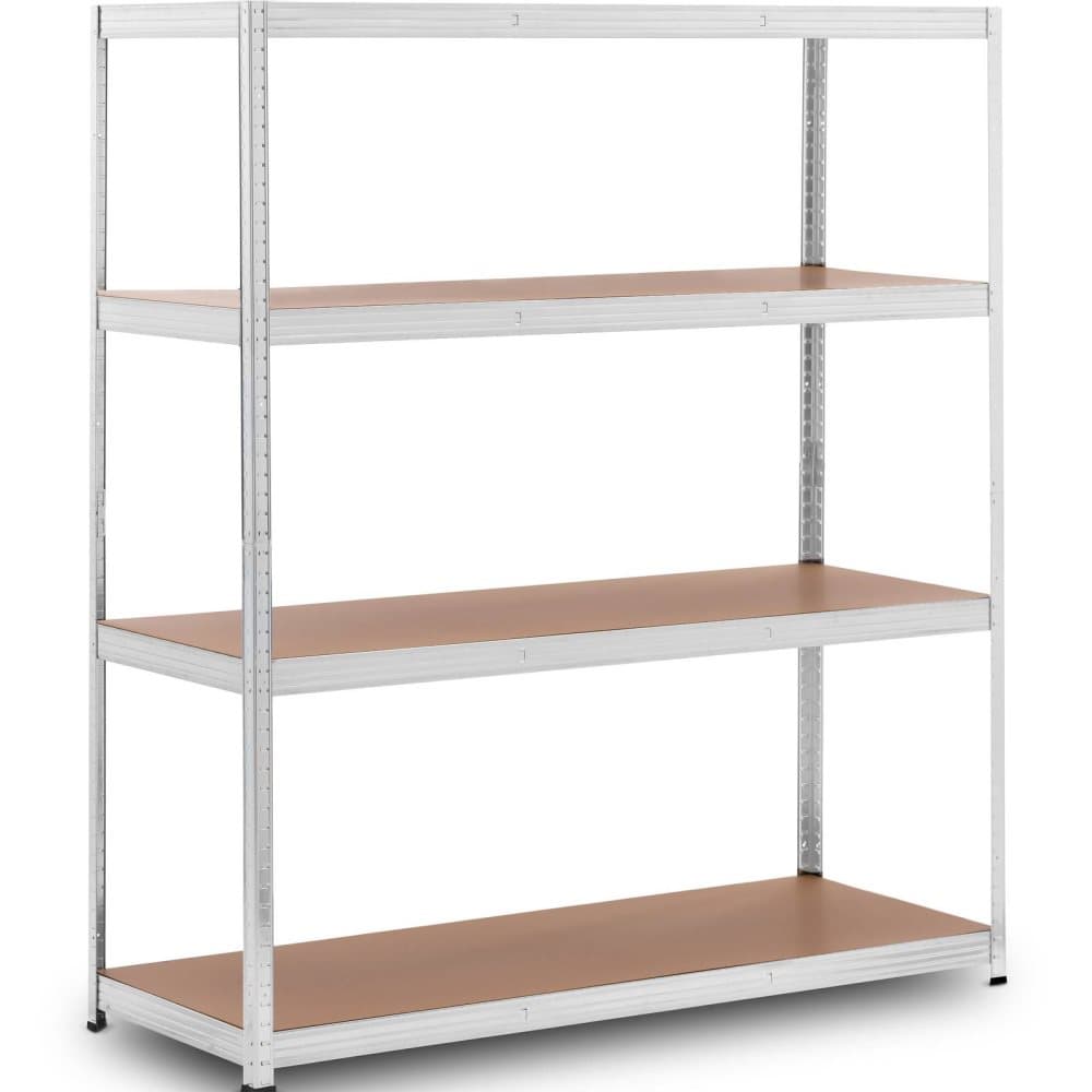 MSW Lagerhylla - 160 x 60 x 180 cm - för 4 x 150 kg - grå