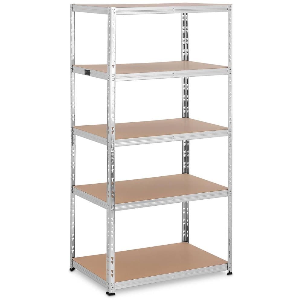 MSW Lagerhylla - 90 x 60 x 180 cm - för 5 x 175 kg - grå