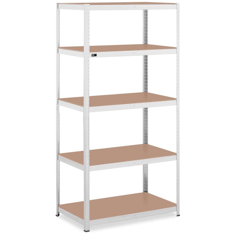 MSW Lagerhylla - 100 x 60 x 197 cm - för 5 x 150 kg - grå