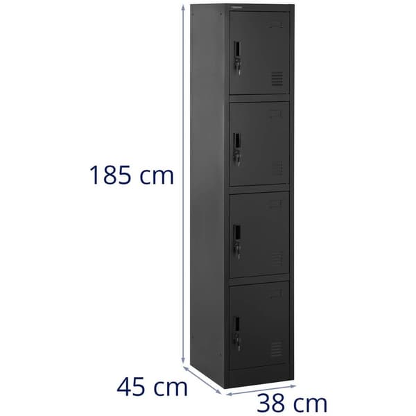 Fromm & Starck Skåp - 4 fack - låsbart - 80 kg