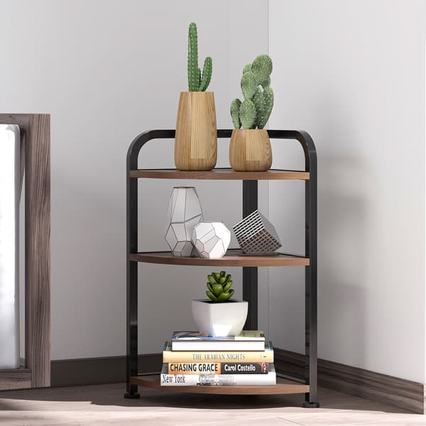 Hjørneskab 3 hylder – 32x32x60,5 cm – Træ – Sidebord