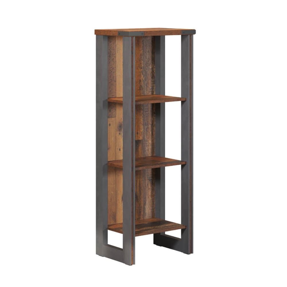 Prime bokhylla kontor 3 hyllor, Old Wood dekor.