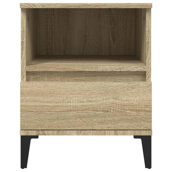 vidaXL Yöpöydät 2 kpl Sonoma-tammi 40x35x50 cm