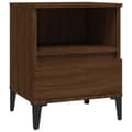 Miniatyrbillede 6 af 11: vidaXL sengeborde 2 stk. 40x35x50 cm brun egetræsfarve