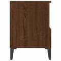 Miniatyrbillede 9 af 11: vidaXL sengeborde 2 stk. 40x35x50 cm brun egetræsfarve